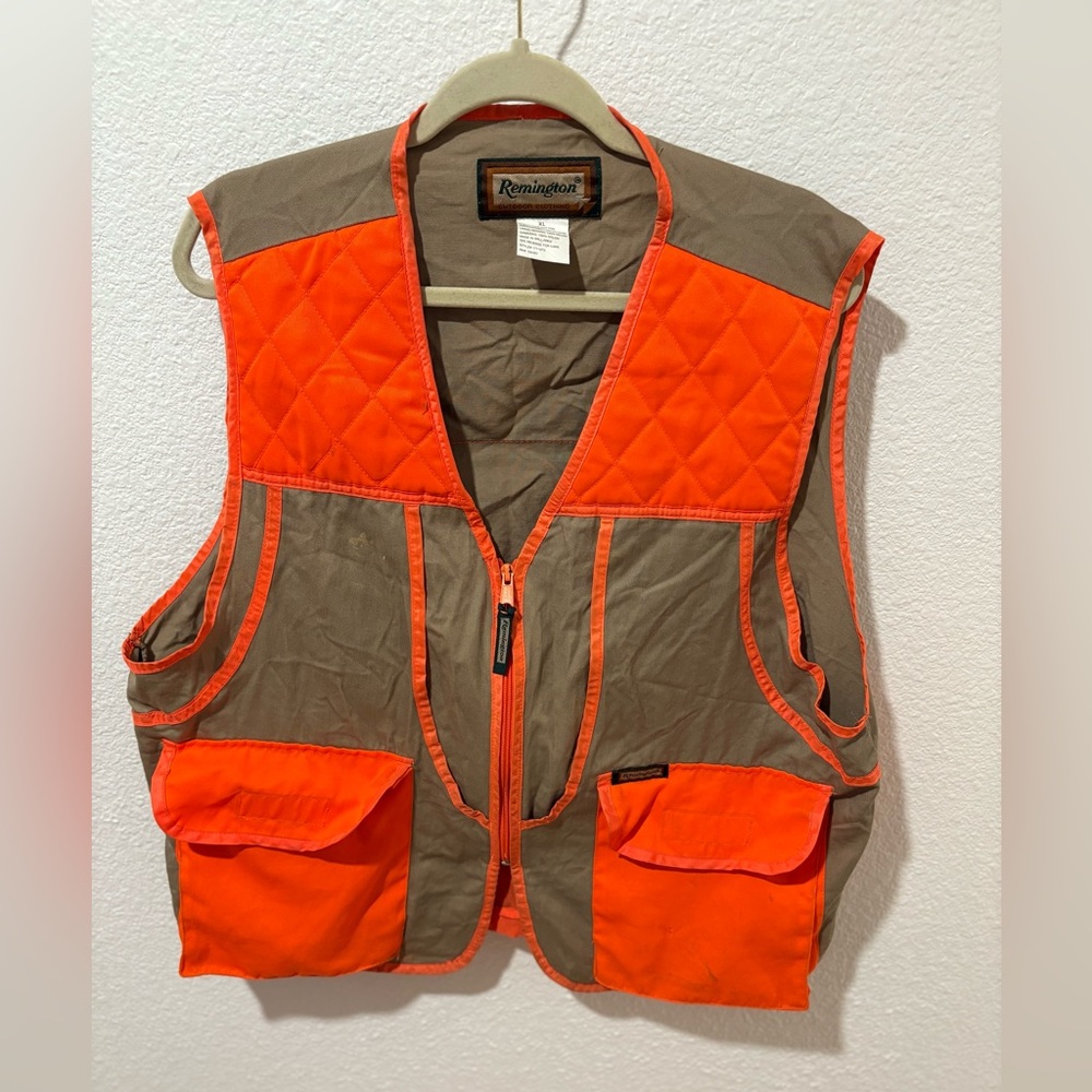 Remington Quilted Orange and Brown Hi-Vis Vest